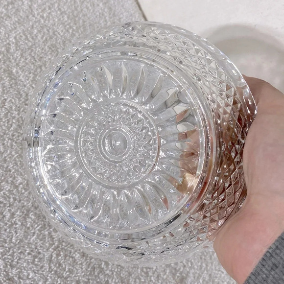 Vintage Clear Glass Ashtray Trinket  Dish - Picture 9 of 10